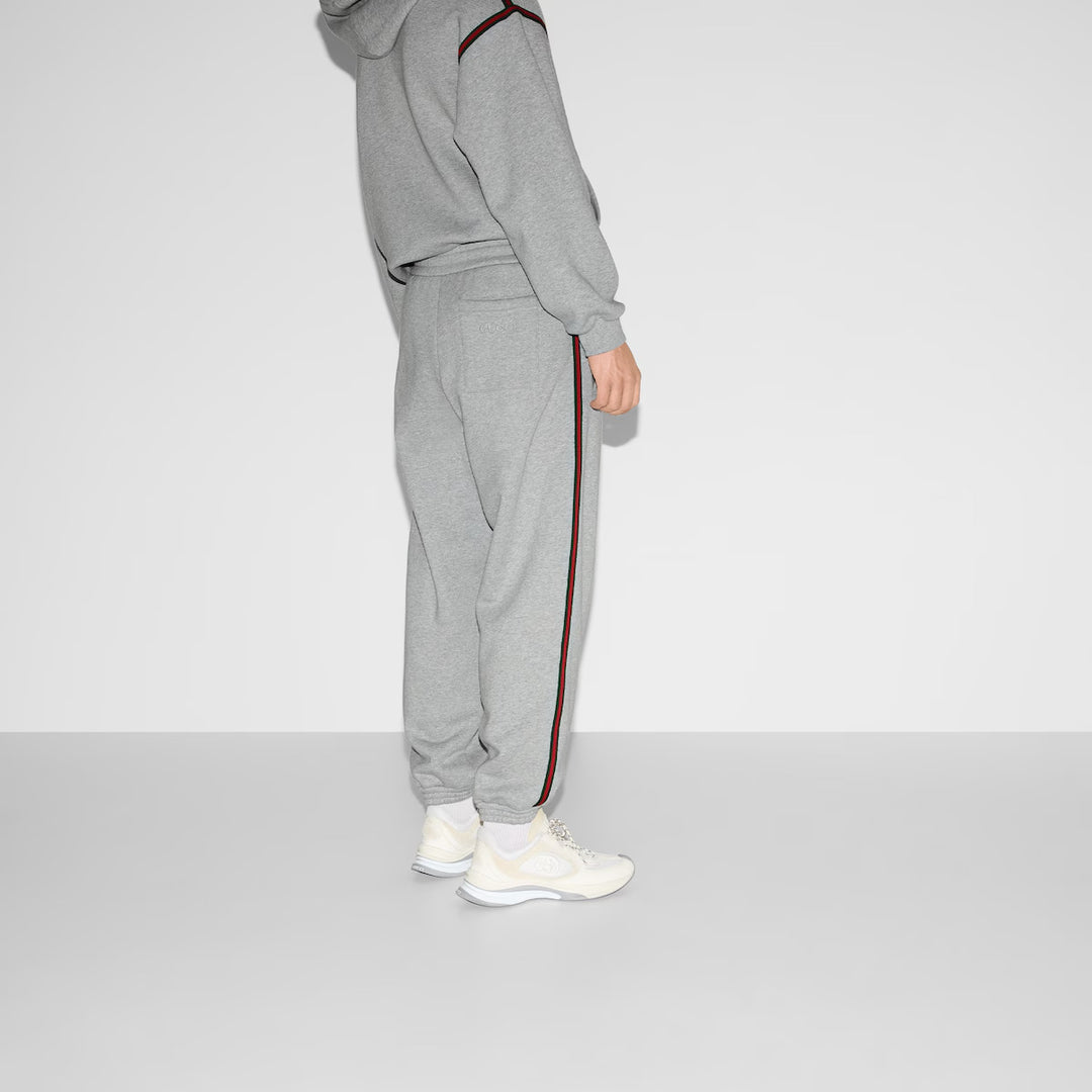 GUCCI COTTON JERSEY JOGGING PANT WITH WEB