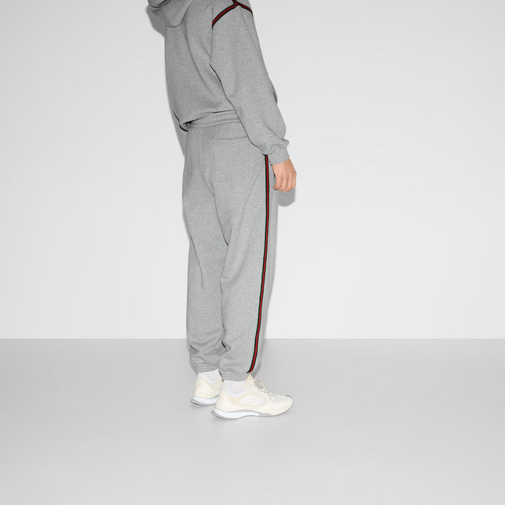 GUCCI COTTON JERSEY JOGGING PANT WITH WEB
