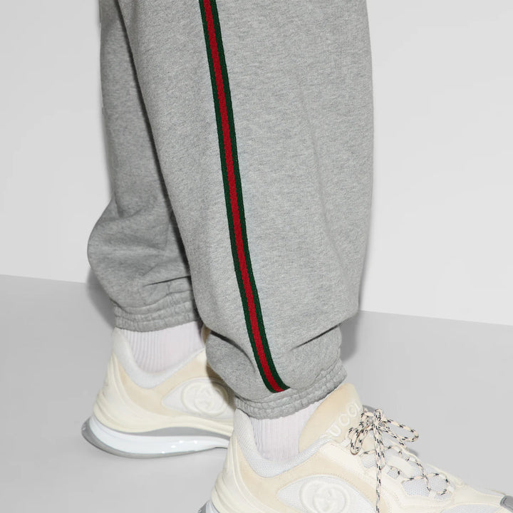 GUCCI COTTON JERSEY JOGGING PANT WITH WEB