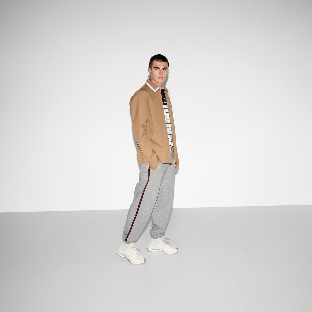GUCCI COTTON JERSEY JOGGING PANT WITH WEB