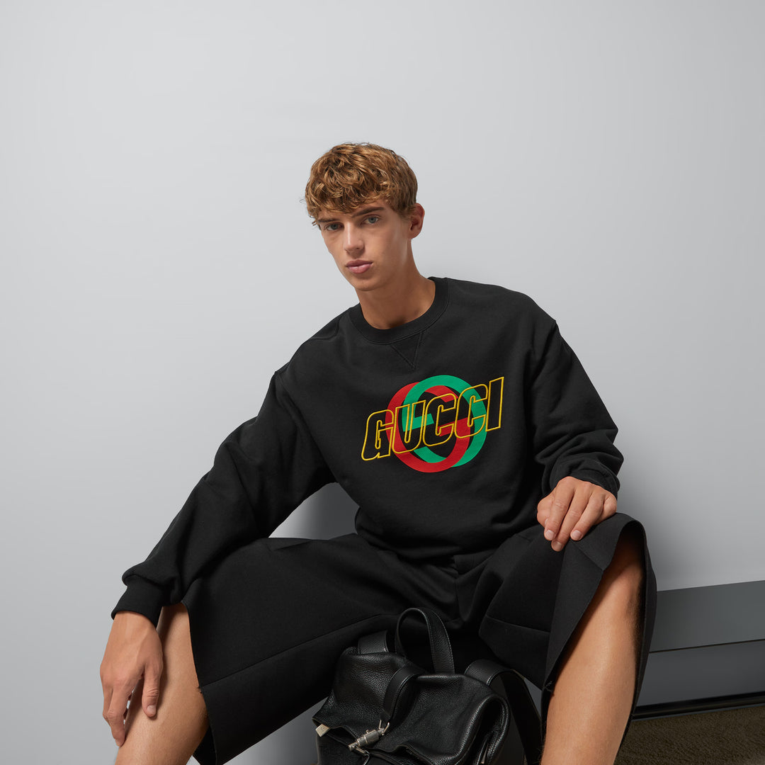 Gucci Cotton jersey sweatshirts with embroidery