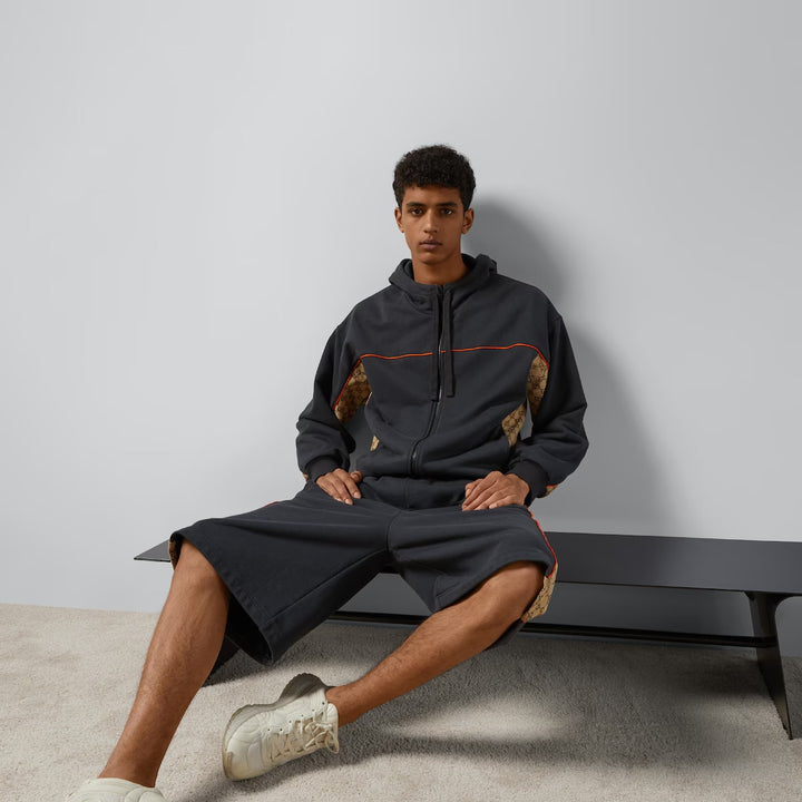 GUCCI COTTON JERSEY ZIP JACKET