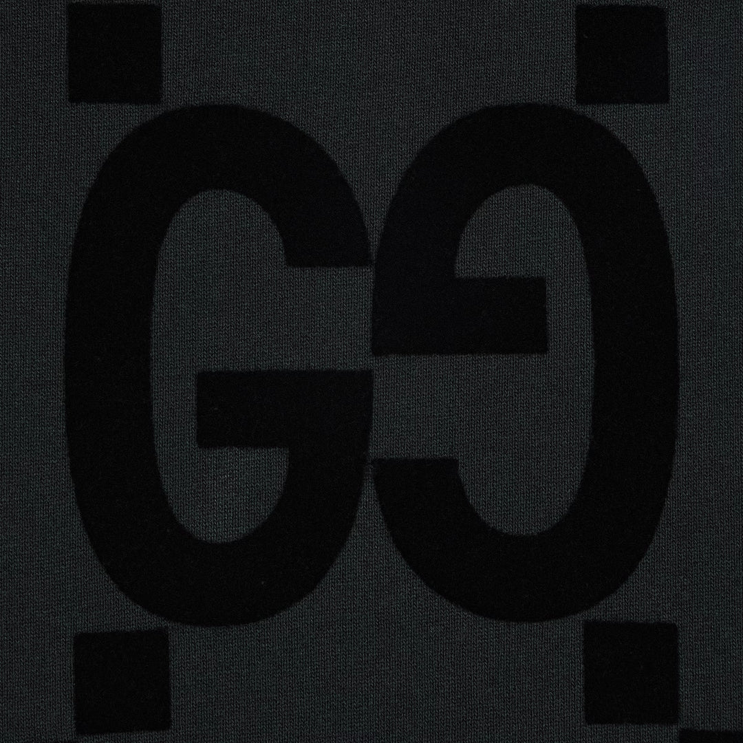 GUCCI GG FLOCKED PRINT COTTON FLEECE SWEATPANT