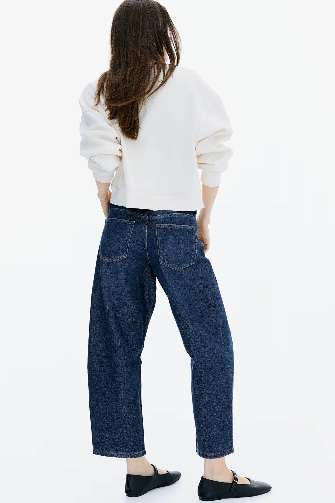 H&M Barrel High Cropped Jeans
