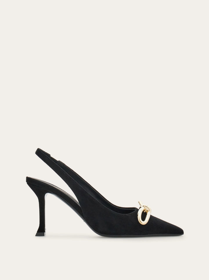 Ferragamo Slingback with asymmetric bow