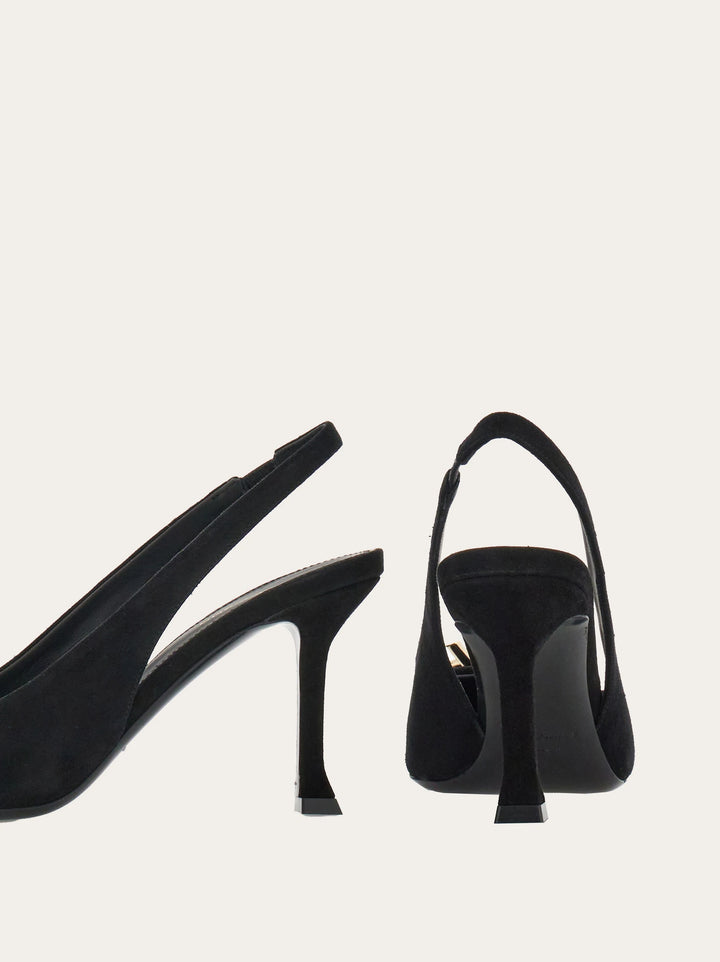 Ferragamo Slingback with asymmetric bow