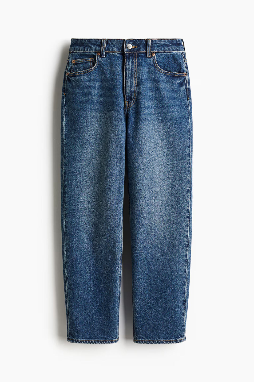H&M High Rise Slim Straight Ankle Jeans