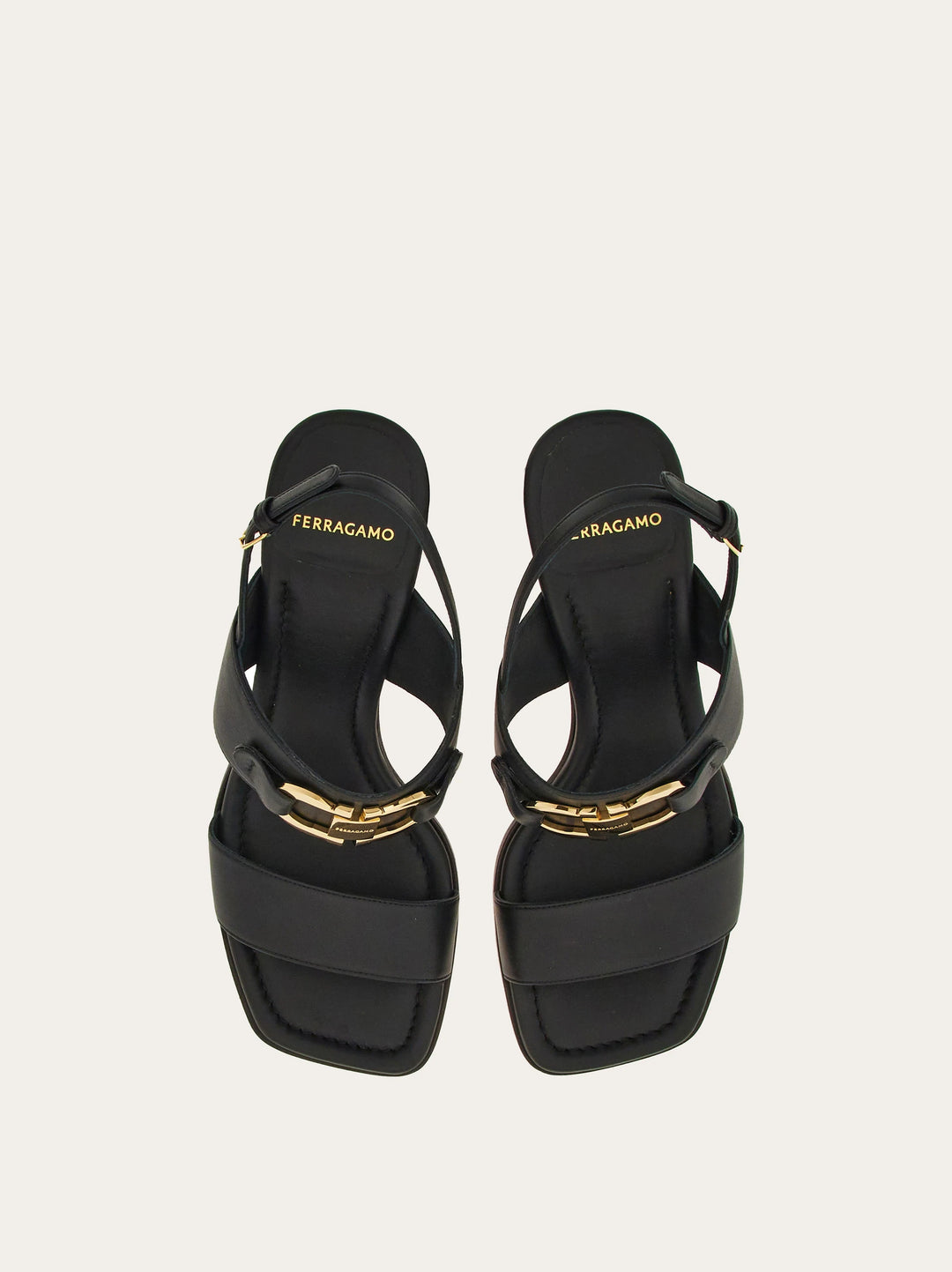 Ferragamo Sandal with Gancini ornament