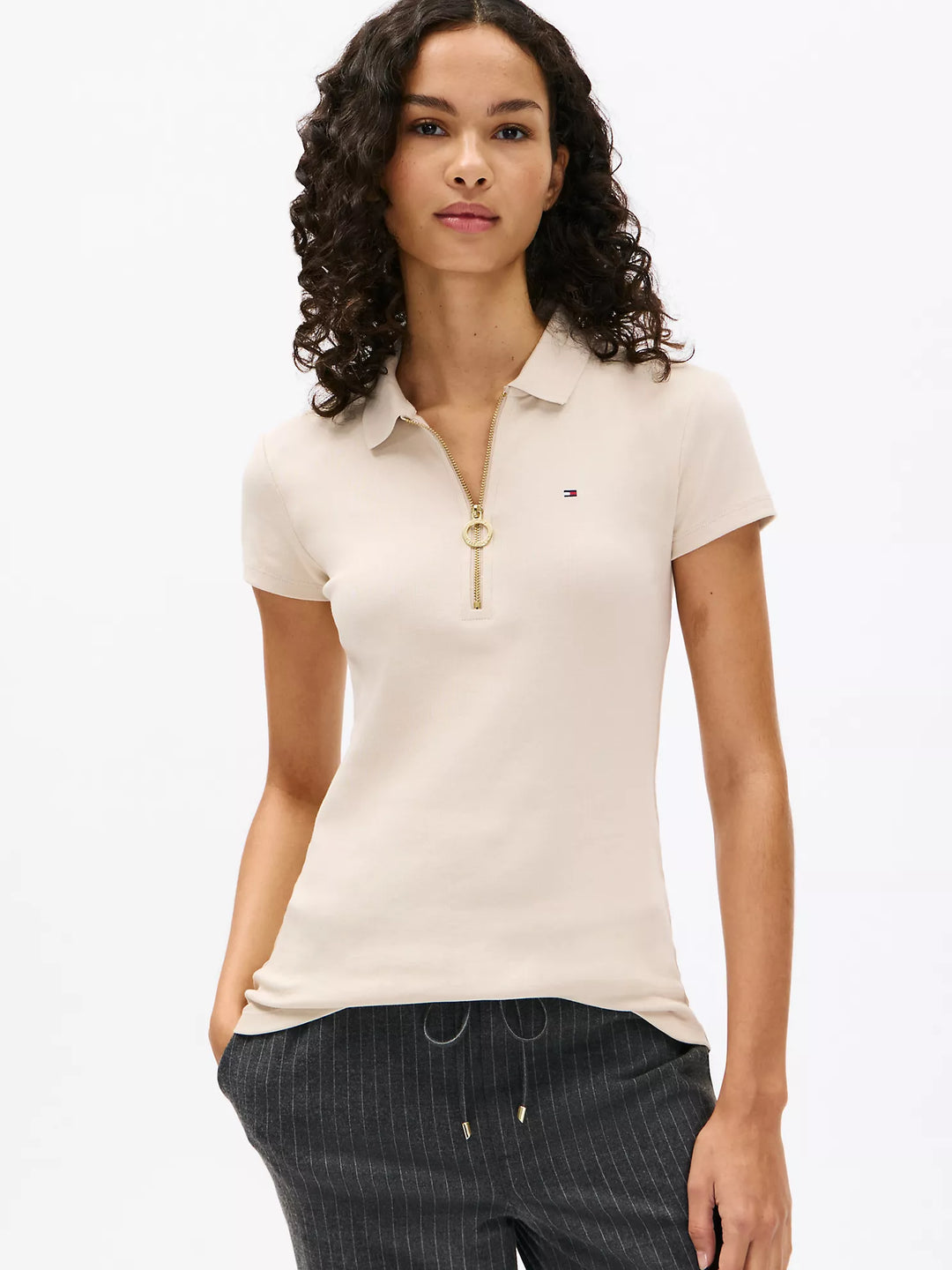 Tommy Hilfiger Slim Fit Zip Polo