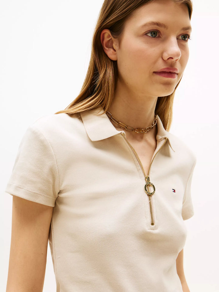 Tommy Hilfiger Slim Fit Zip Polo