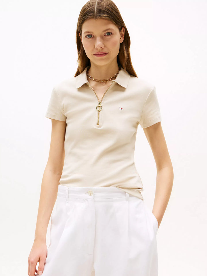 Tommy Hilfiger Slim Fit Zip Polo