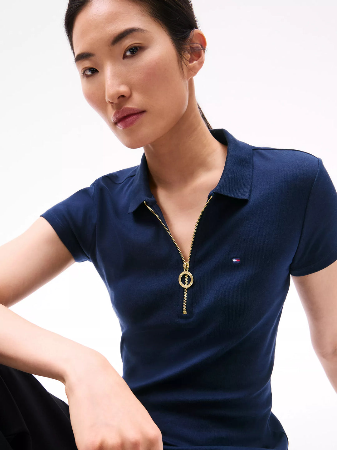 Tommy Hilfiger Slim Fit Zip Polo
