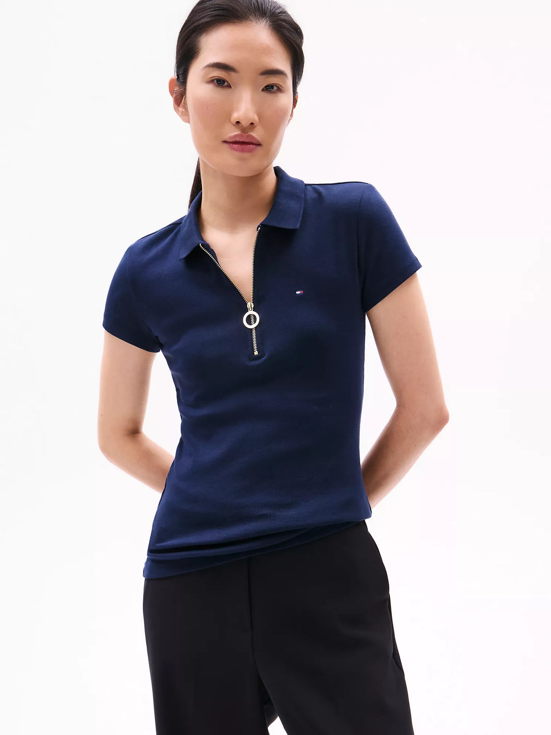 Tommy Hilfiger Slim Fit Zip Polo