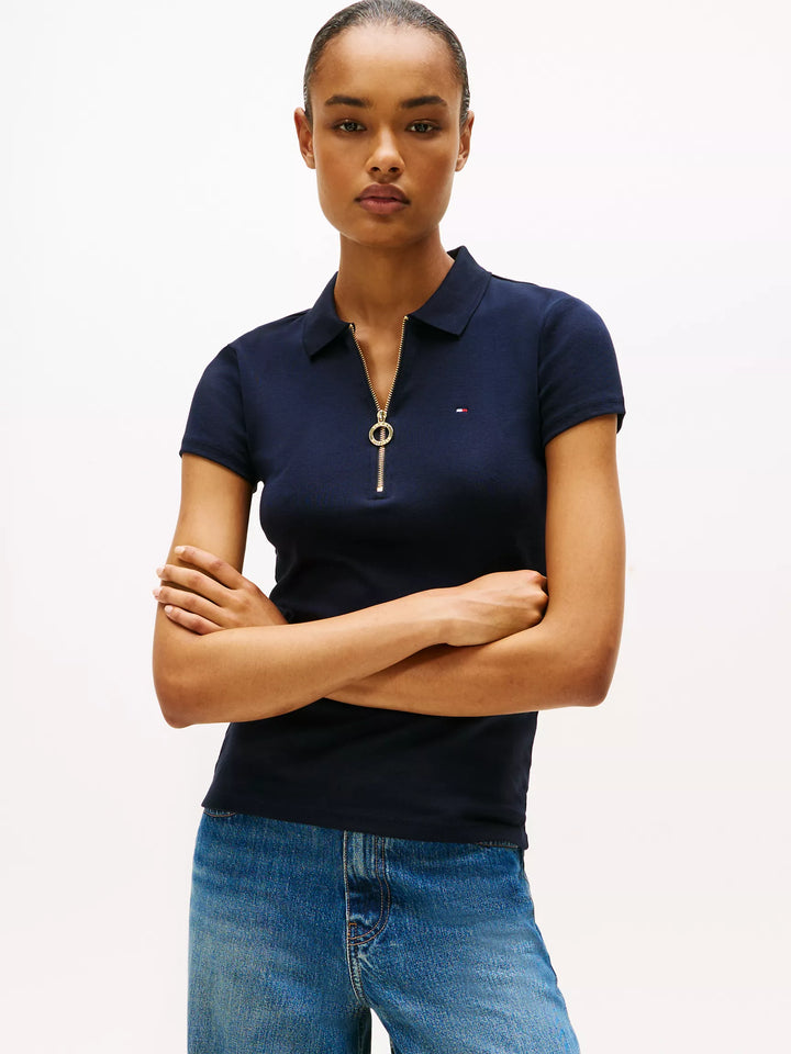 Tommy Hilfiger Slim Fit Zip Polo