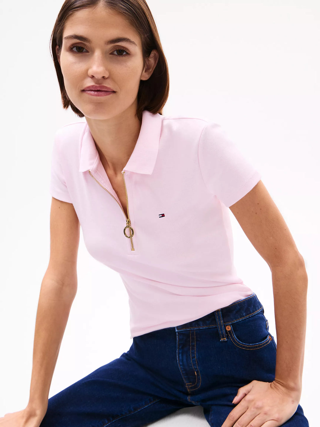 Tommy Hilfiger Slim Fit Zip Polo