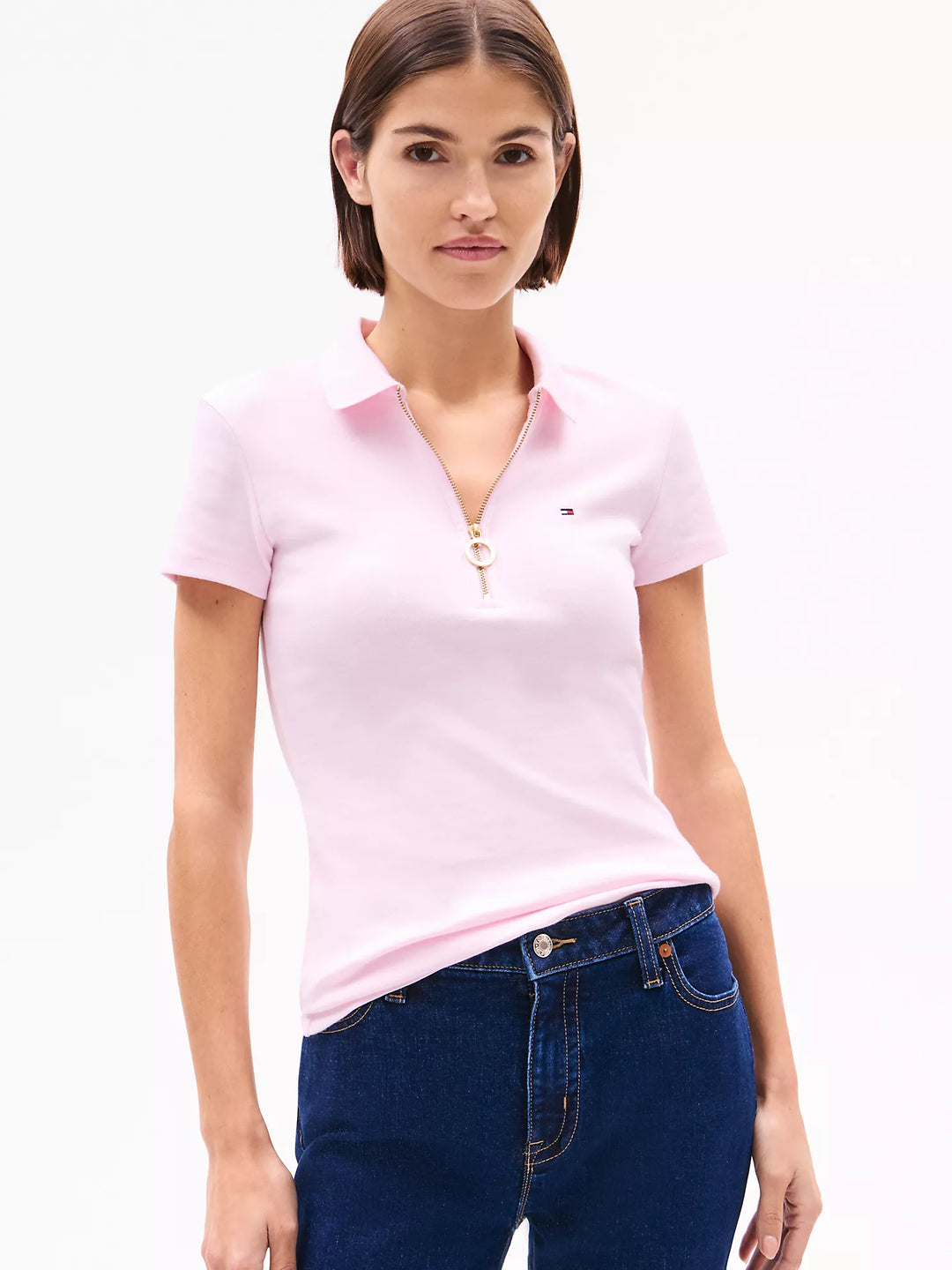 Tommy Hilfiger Slim Fit Zip Polo