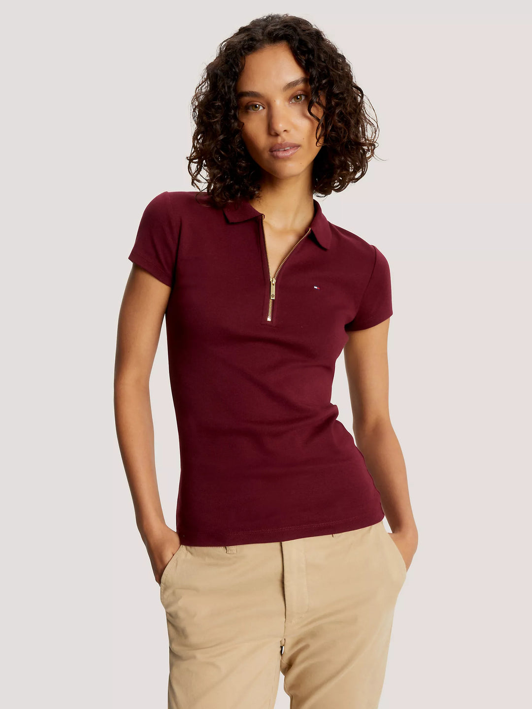 Tommy Hilfiger Slim Fit Zip Polo