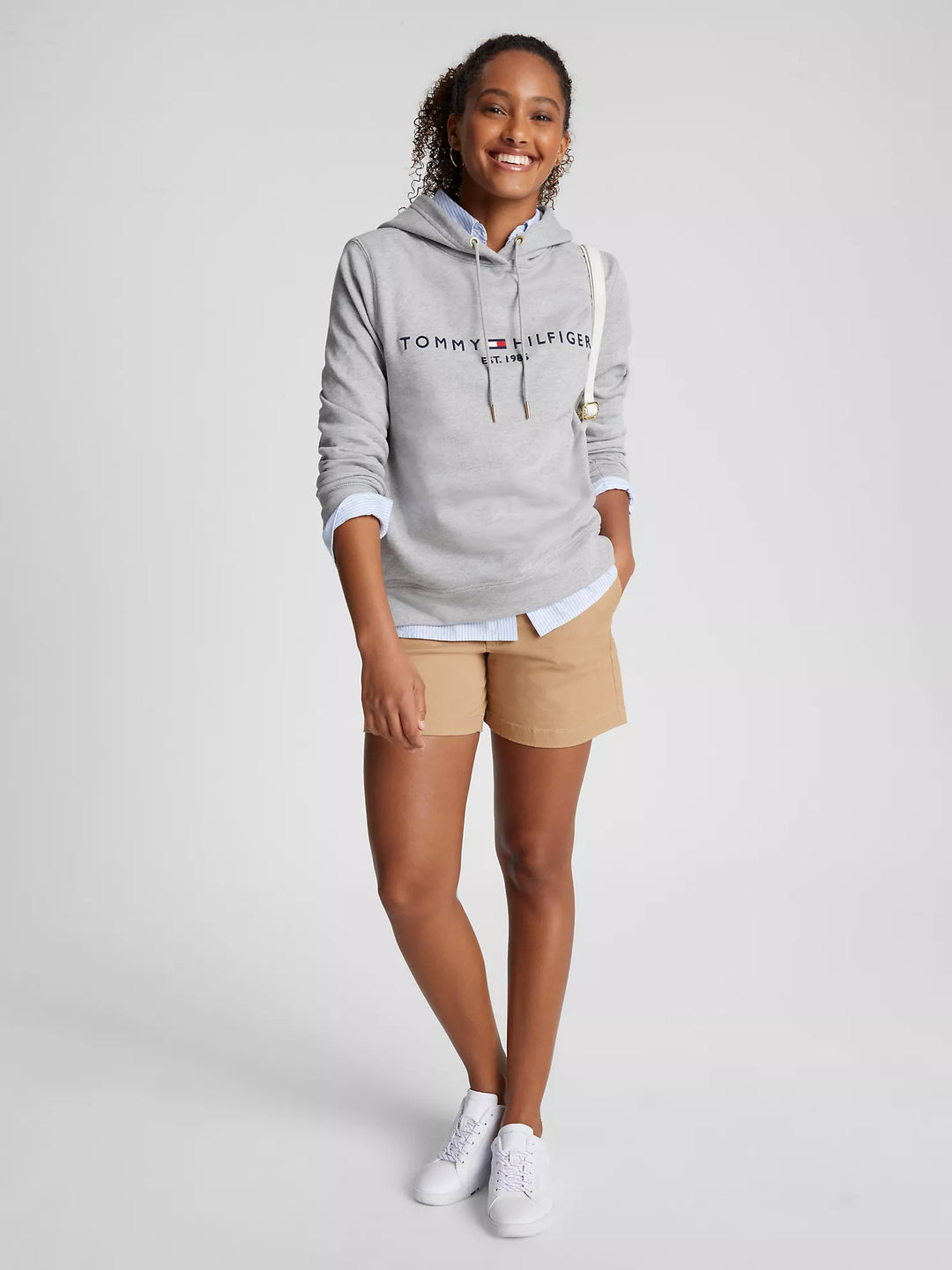 Tommy Hilfiger Embroidered Tommy Logo Terry Hoodie