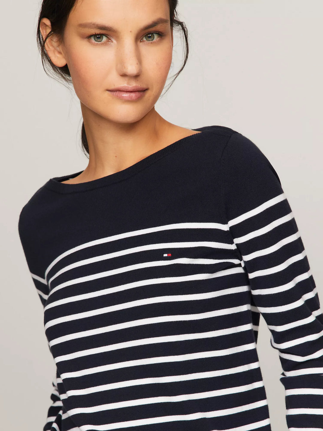 Tommy Hilfiger Stripe Boatneck Sweater
