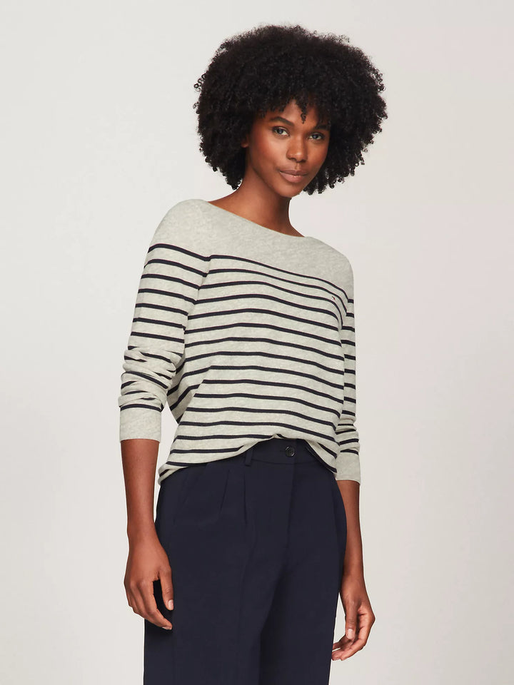 Tommy Hilfiger Stripe Boatneck Sweater