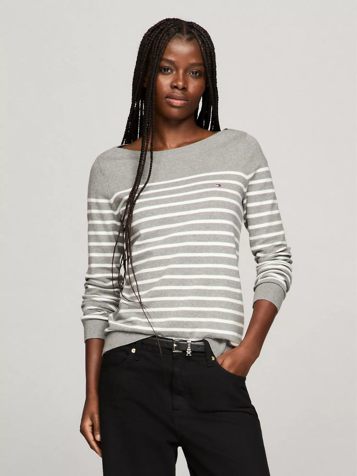 Tommy Hilfiger Stripe Boatneck Sweater