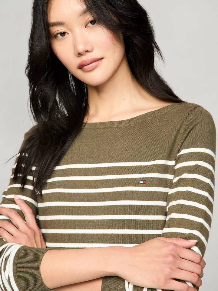 Tommy Hilfiger Stripe Boatneck Sweater