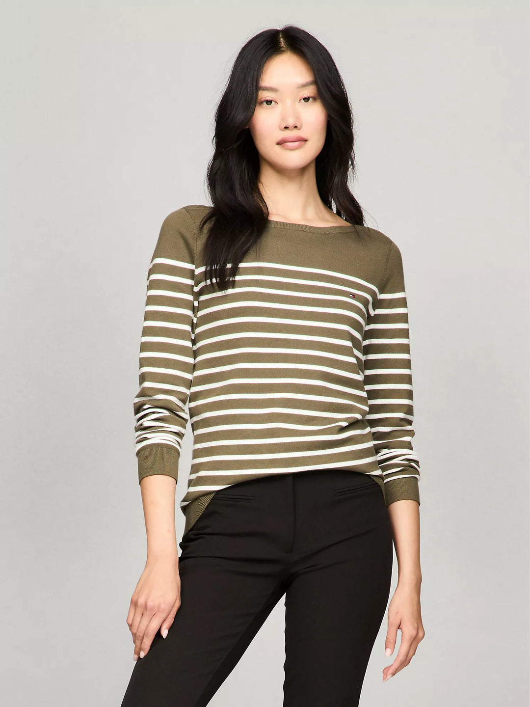 Tommy Hilfiger Stripe Boatneck Sweater