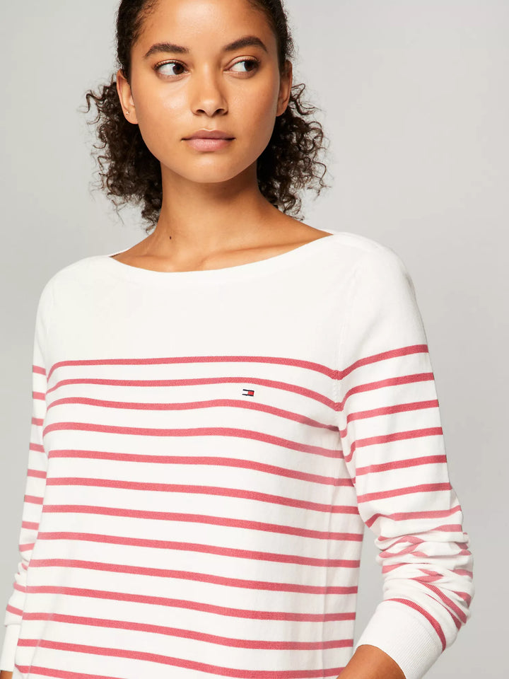 Tommy Hilfiger Stripe Boatneck Sweater