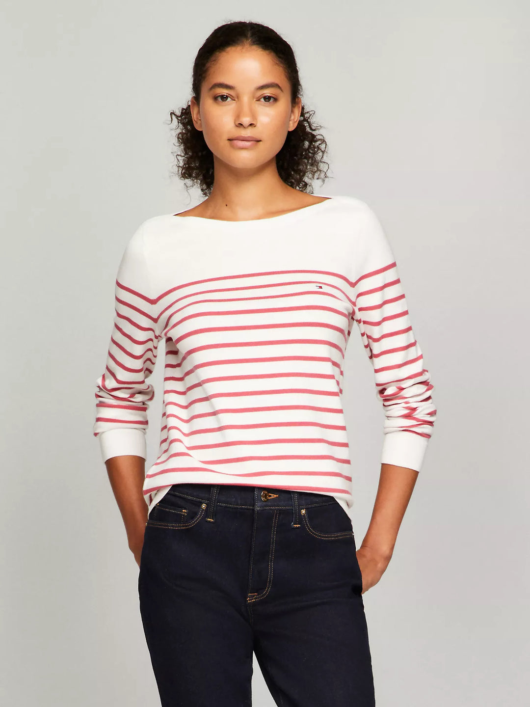 Tommy Hilfiger Stripe Boatneck Sweater
