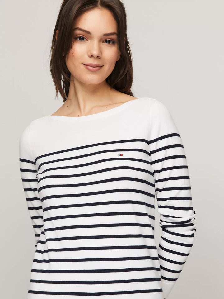 Tommy Hilfiger Stripe Boatneck Sweater