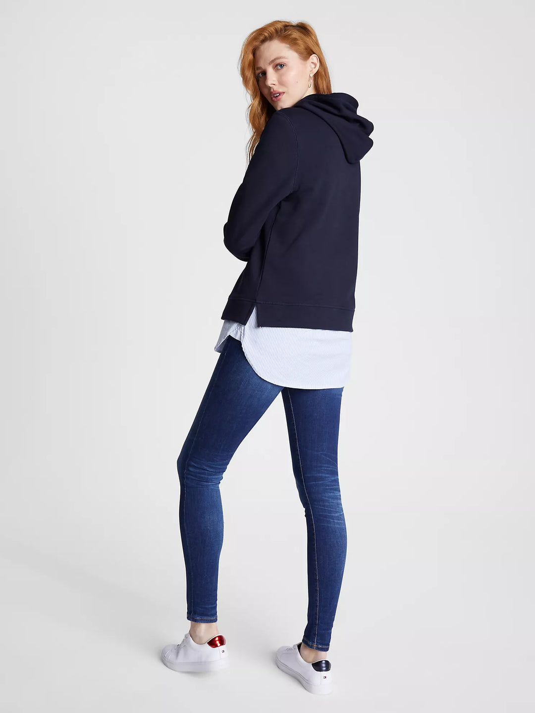 Tommy Hilfiger Embroidered Tommy Logo Terry Hoodie