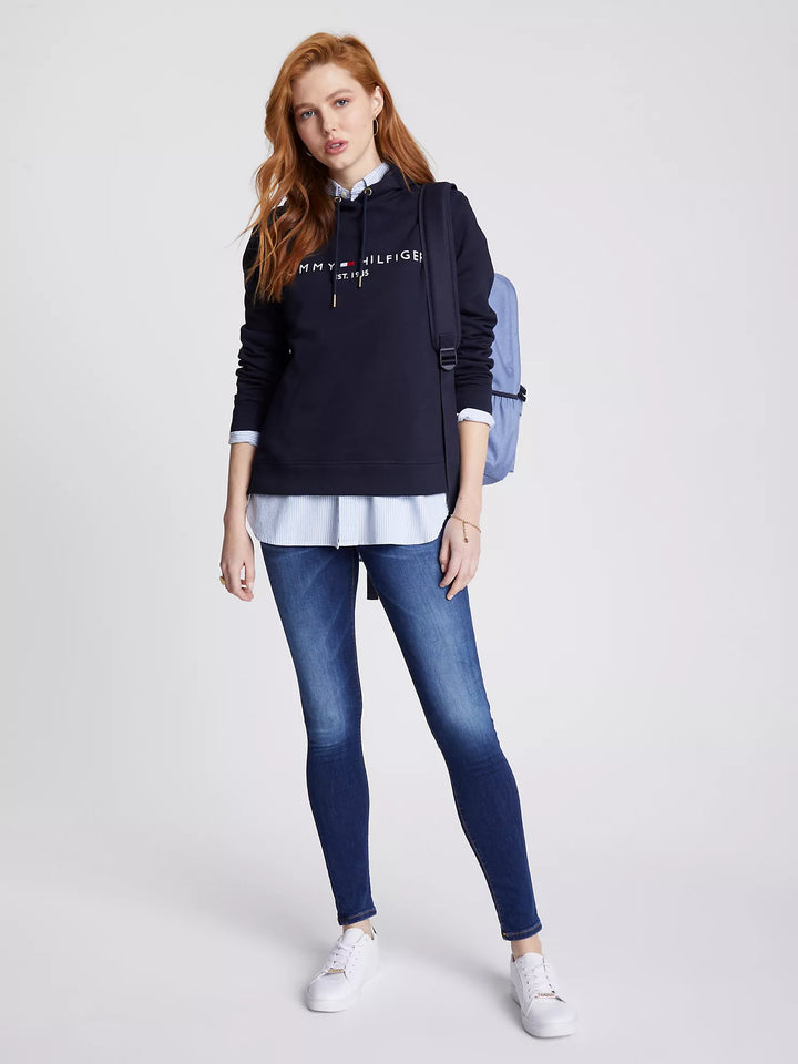 Tommy Hilfiger Embroidered Tommy Logo Terry Hoodie