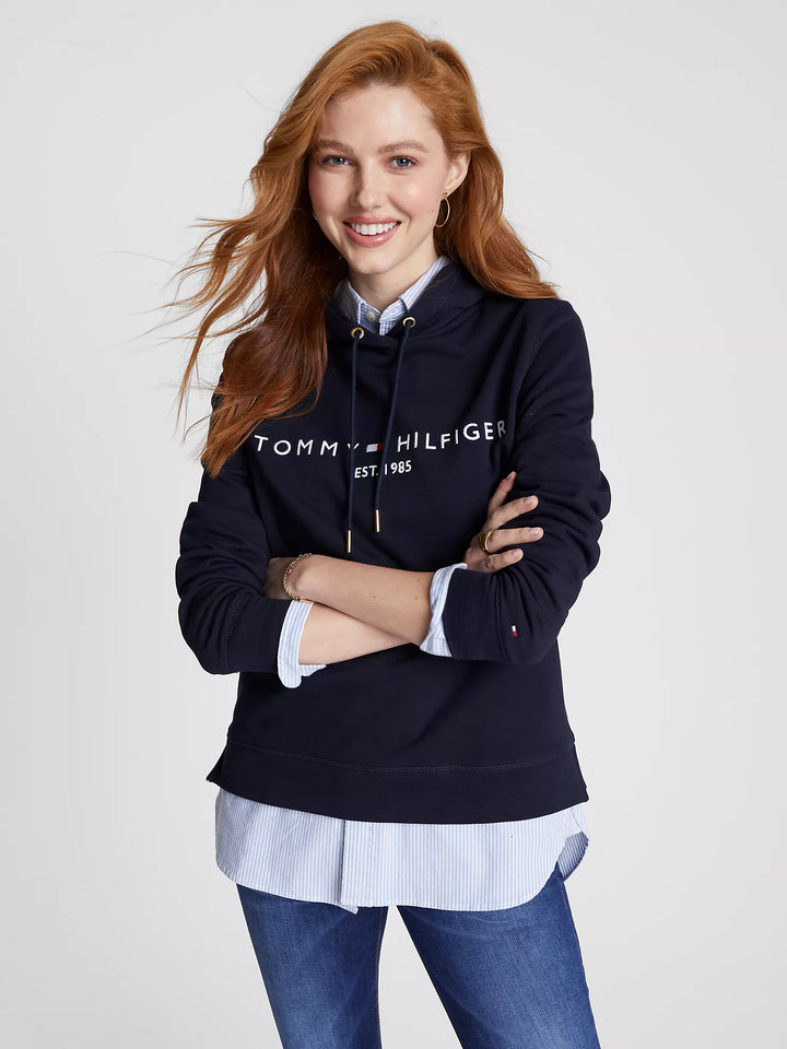 Tommy Hilfiger Embroidered Tommy Logo Terry Hoodie
