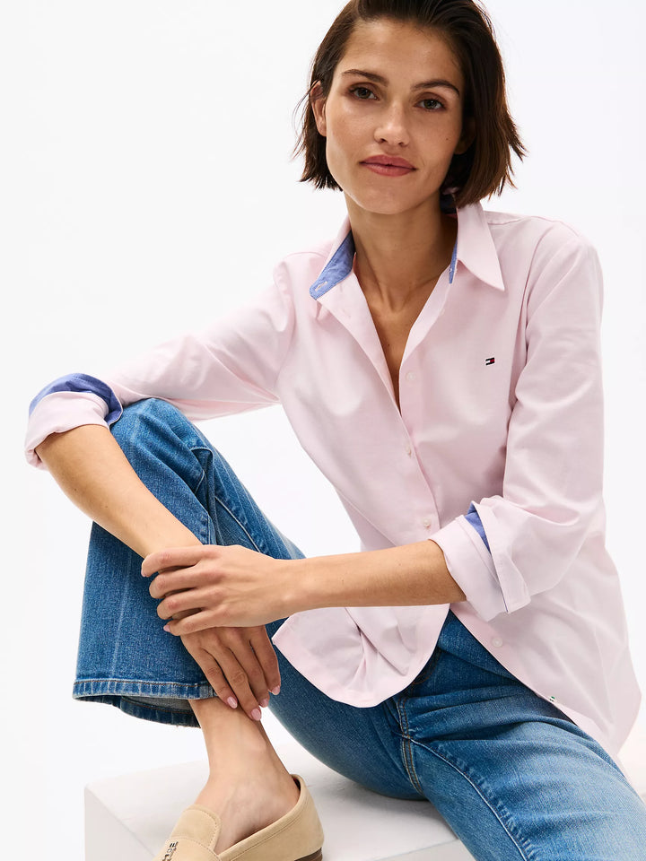 Tommy Hilfiger Regular Fit Solid Stretch Oxford Shirt