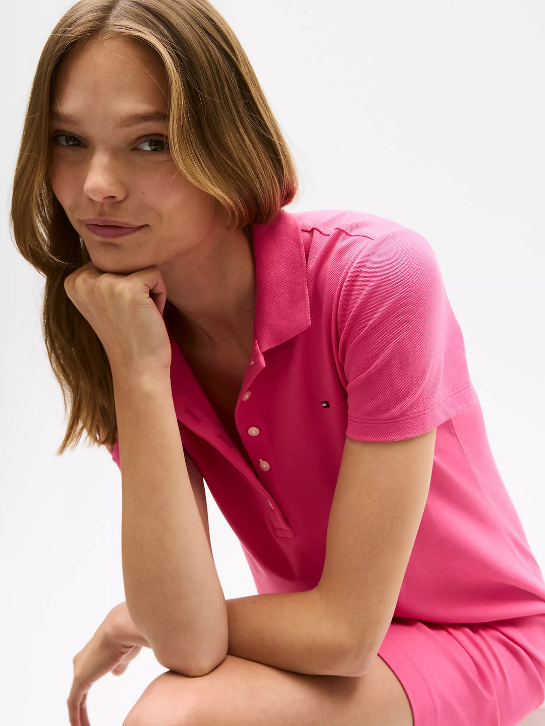 Tommy Hilfiger Stretch-Cotton Slim Fit Polo Dress