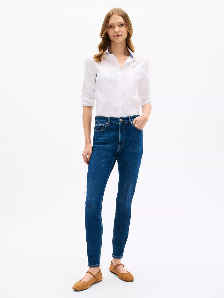 Tommy Hilfiger High-Rise Dark Wash Skinny Jean