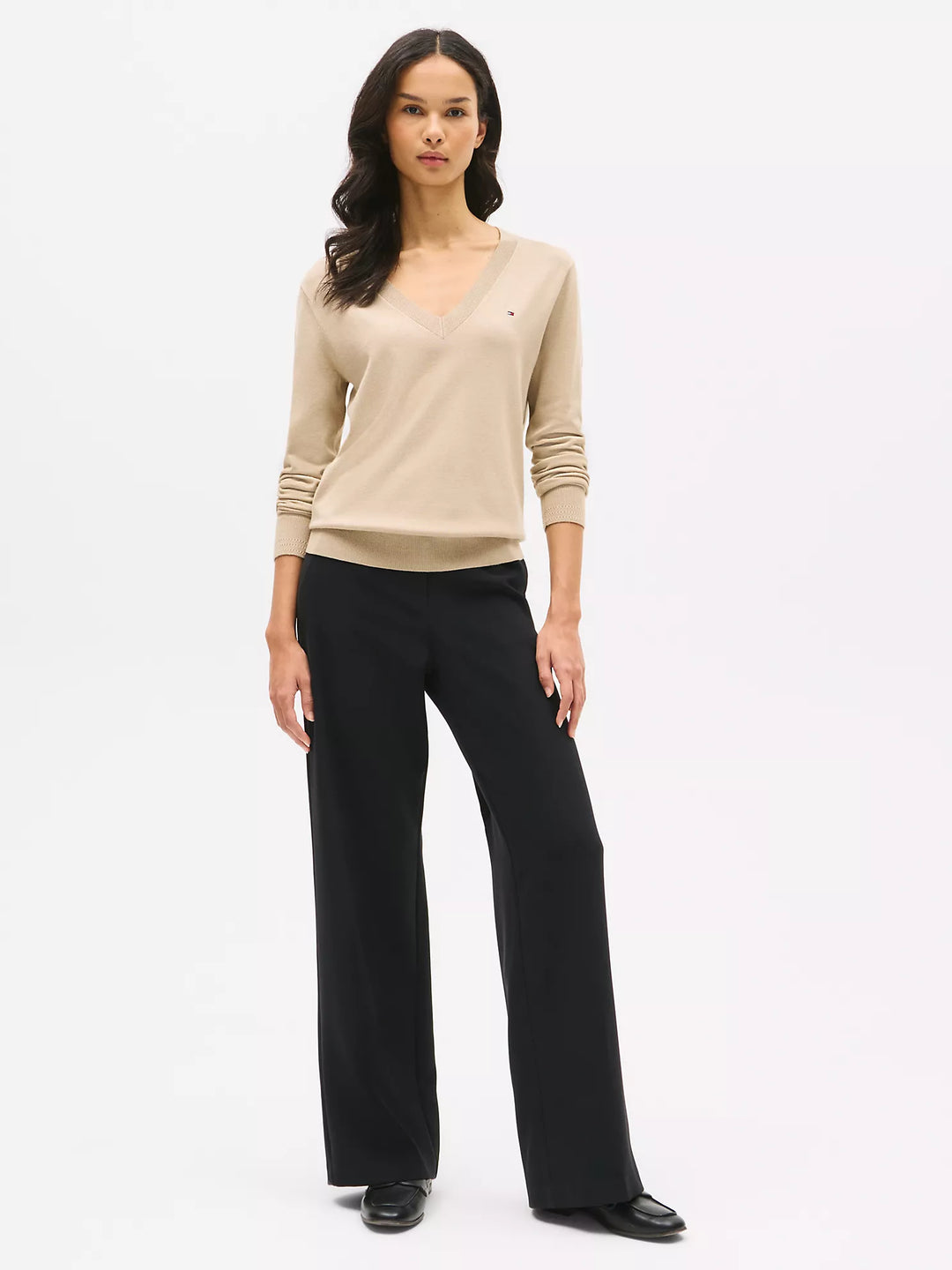 Tommy Hilfiger Viscose-Blend V-Neck Sweater