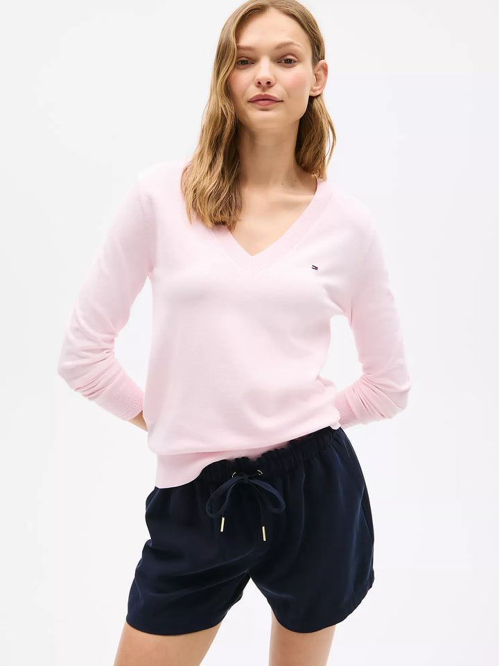 Tommy Hilfiger Viscose-Blend V-Neck Sweater