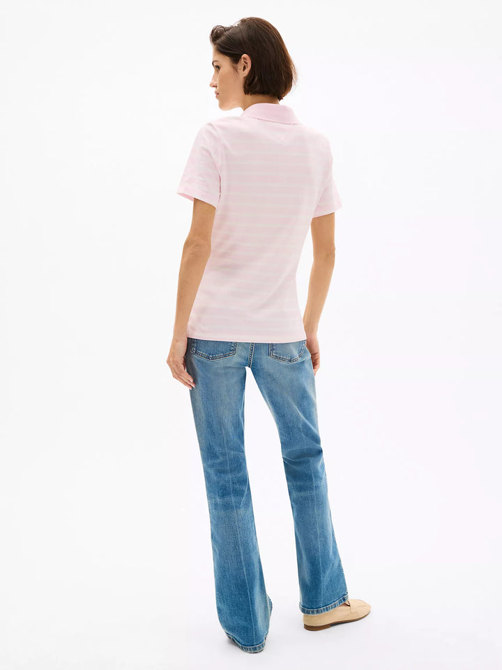 Tommy Hilfiger Slim Fit Stripe Stretch-Cotton Polo