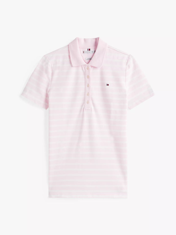 Tommy Hilfiger Slim Fit Stripe Stretch-Cotton Polo