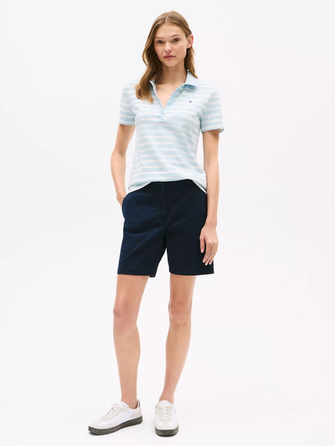 Tommy Hilfiger Slim Fit Stripe Stretch-Cotton Polo