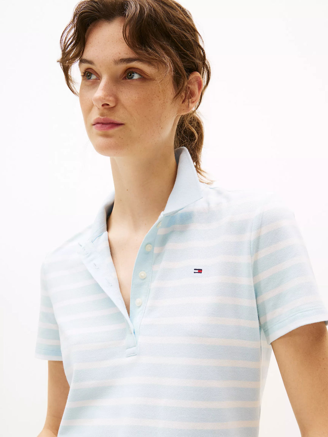 Tommy Hilfiger Slim Fit Stripe Stretch-Cotton Polo