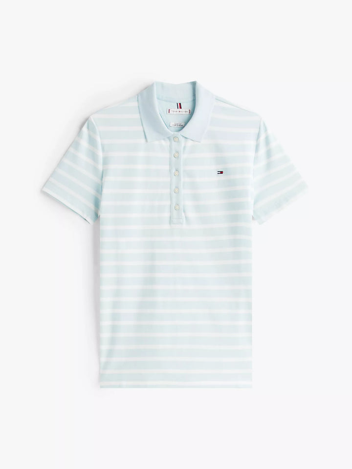 Tommy Hilfiger Slim Fit Stripe Stretch-Cotton Polo