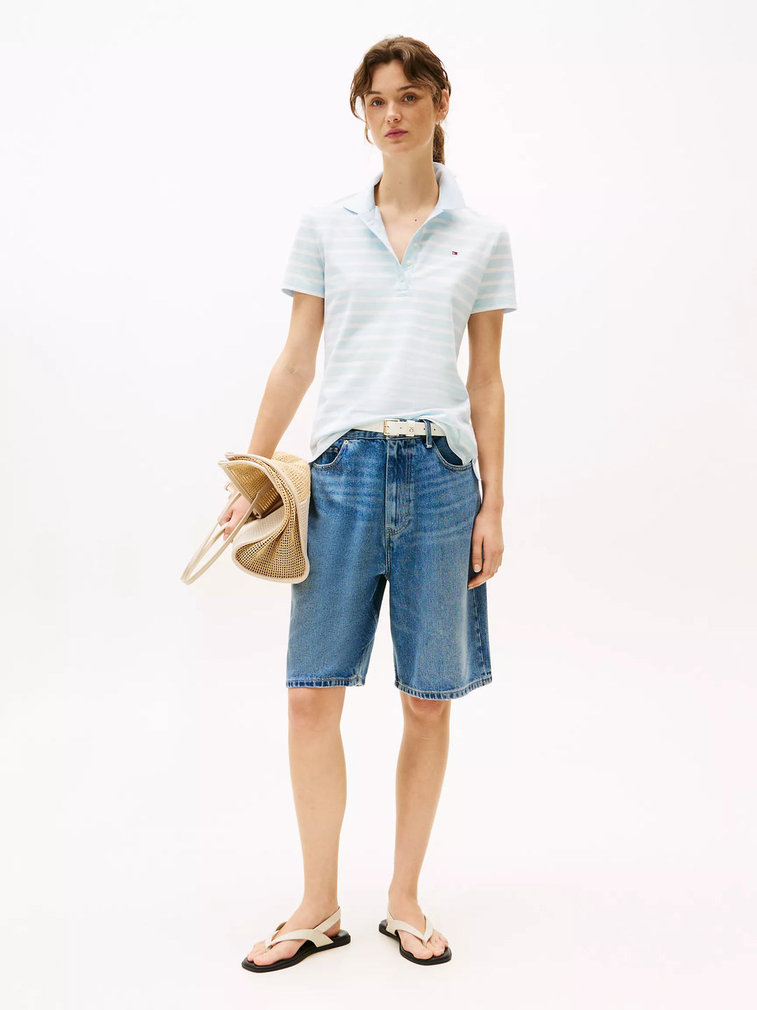 Tommy Hilfiger Slim Fit Stripe Stretch-Cotton Polo