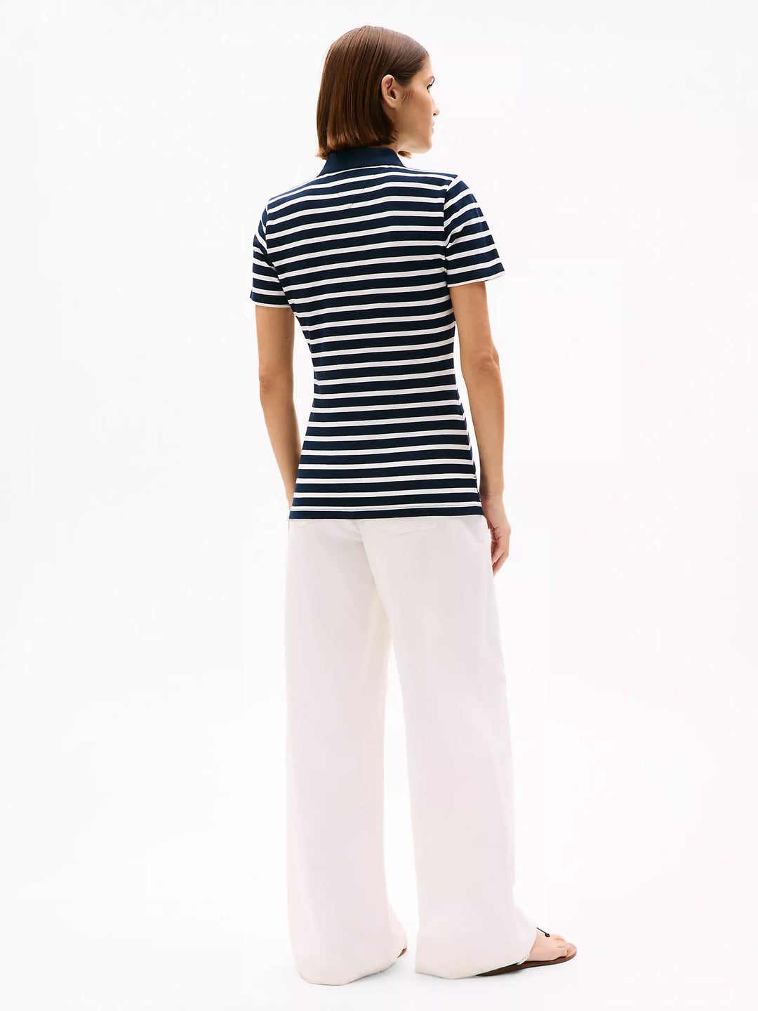 Tommy Hilfiger Slim Fit Stripe Stretch-Cotton Polo