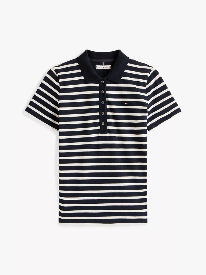 Tommy Hilfiger Slim Fit Stripe Stretch-Cotton Polo