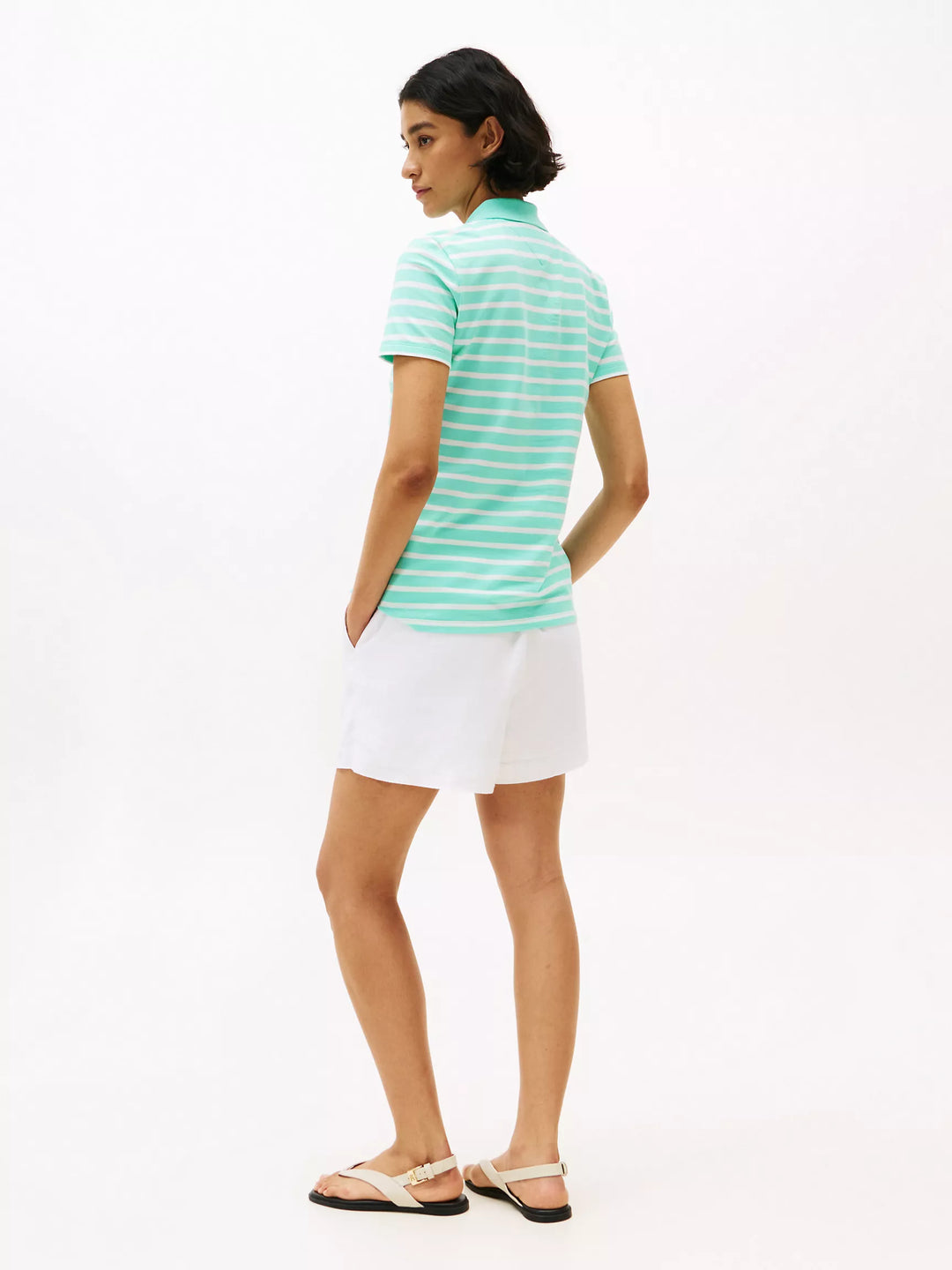 Tommy Hilfiger Slim Fit Stripe Stretch-Cotton Polo