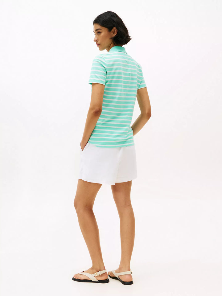 Tommy Hilfiger Slim Fit Stripe Stretch-Cotton Polo