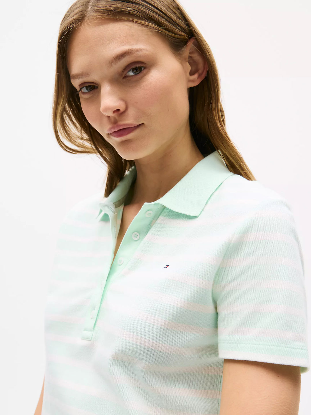 Tommy Hilfiger Slim Fit Stripe Stretch-Cotton Polo