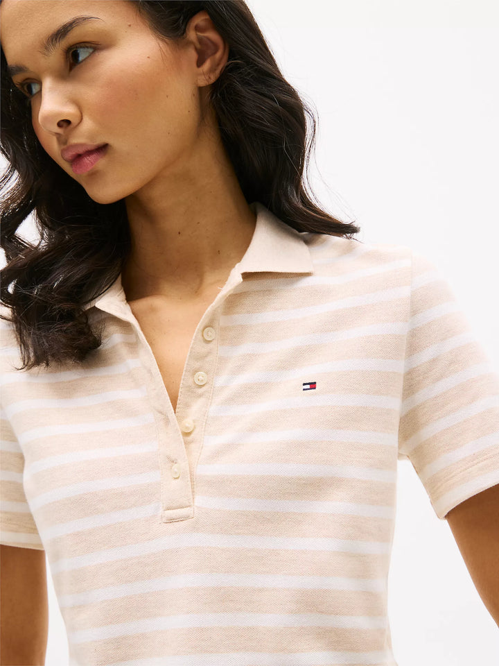 Tommy Hilfiger Slim Fit Stripe Stretch-Cotton Polo